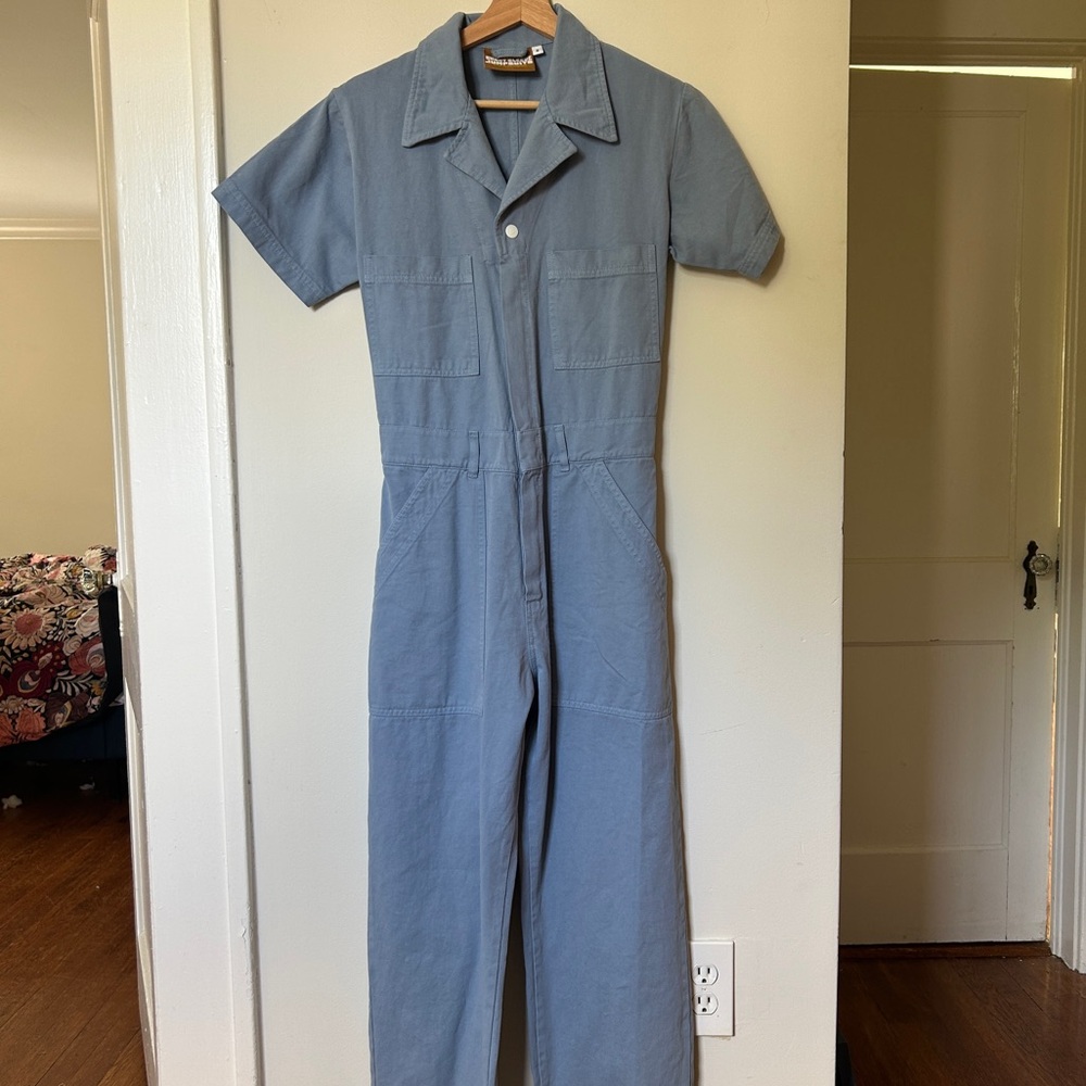 NWOT Big Bud Press Periwinkle Jumpsuit - S - Picture 2 of 5